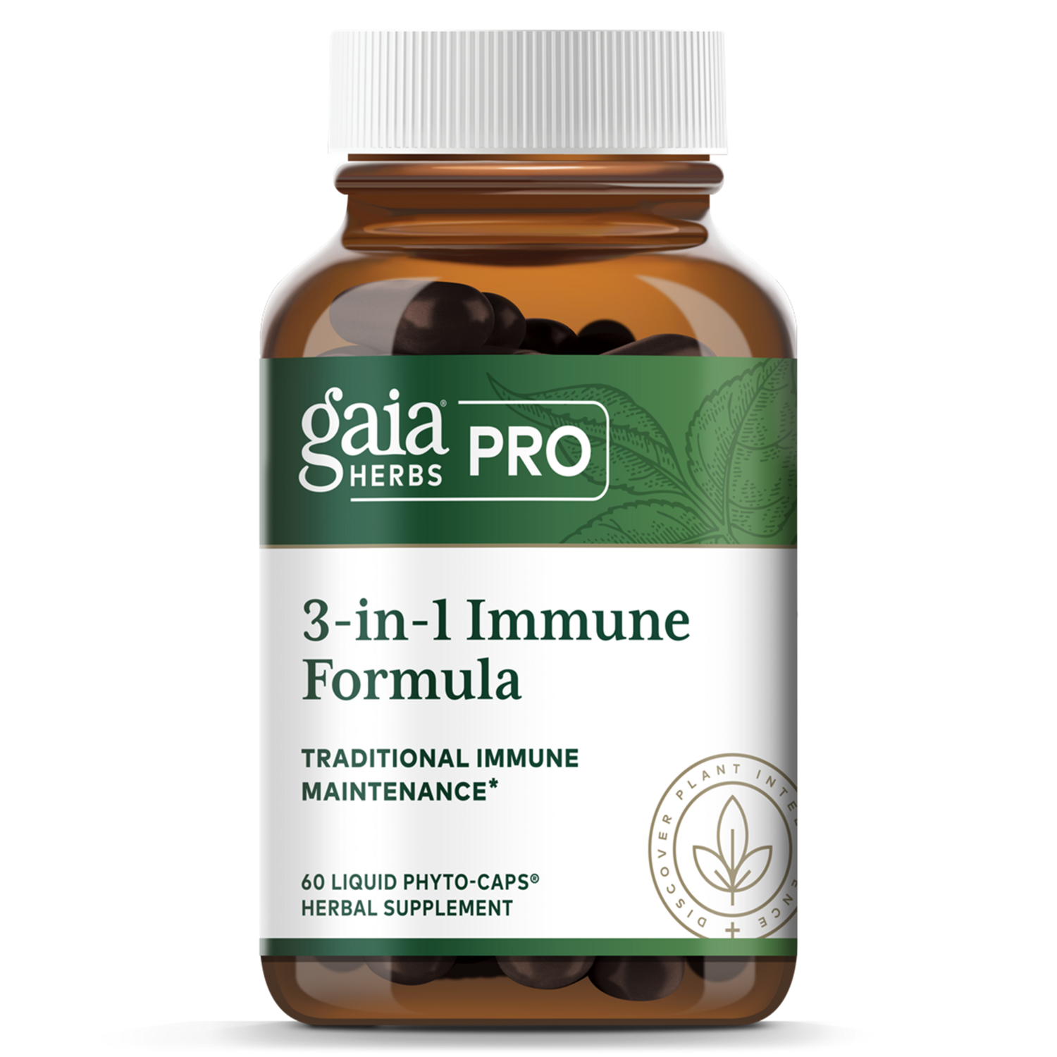 3-in-1 Immune Formula 60 lvcaps Gaia Herbs