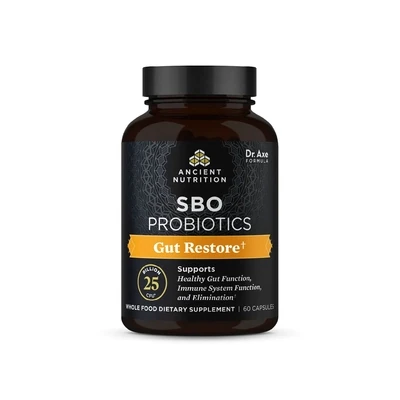 SBO Probiotics Gut Restore 60 capsules Ancient Nutrition