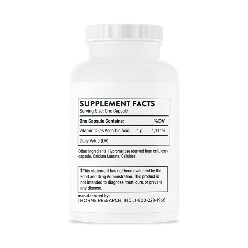 Ascorbic Acid  60 capsules Thorne