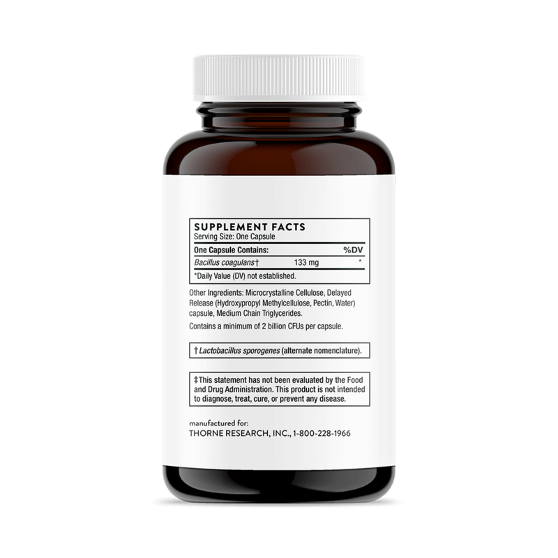 Bacillus Coagulans 60 vegcaps Thorne