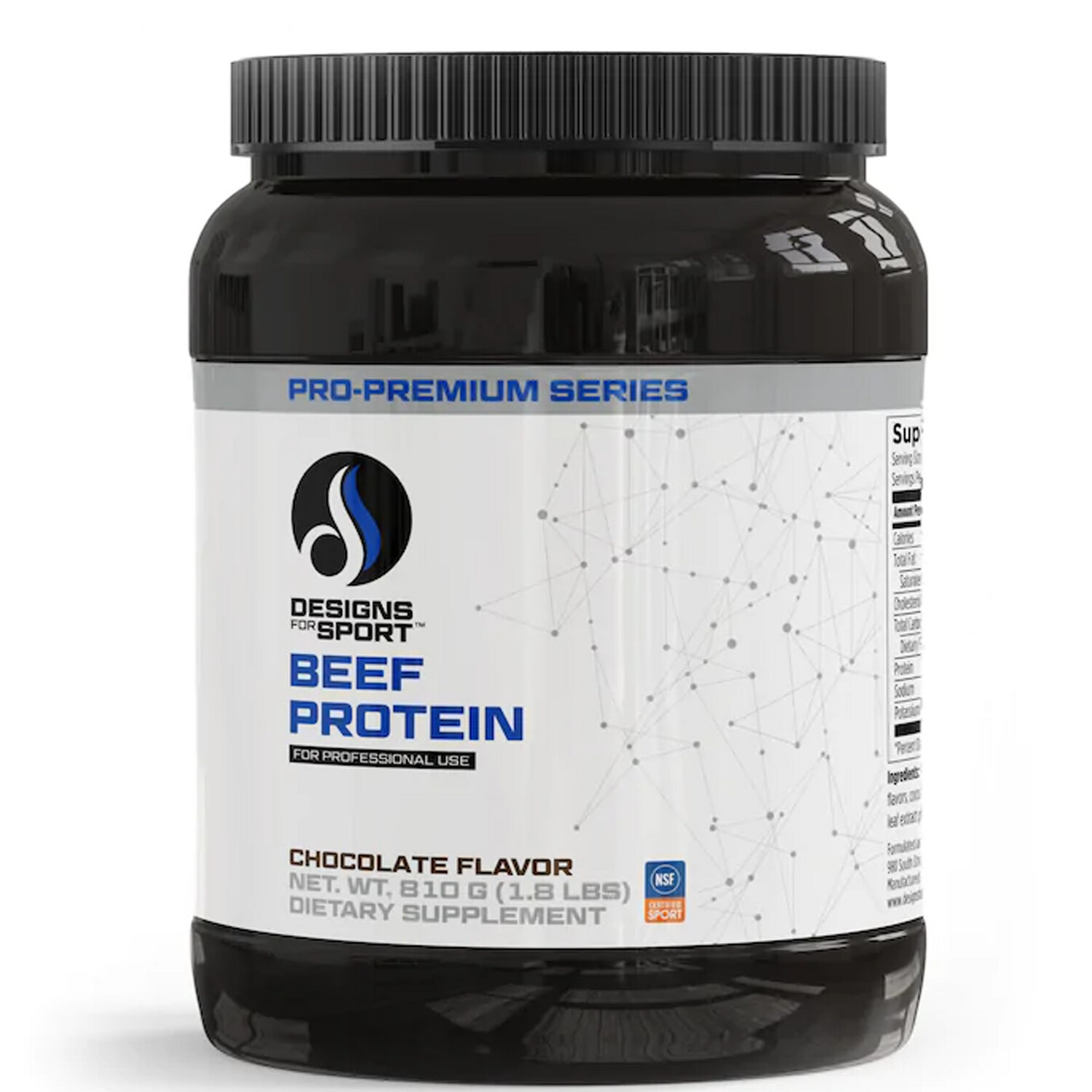 Beef Protein Chocolate 810 gr Designs for Sport