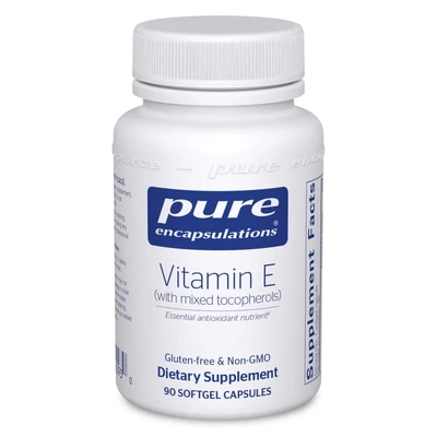 Vitamin E (Natural) 90 gels Pure Encapsulations