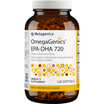 OmegaGenics EPA-DHA 720 Lemon 120 gels Metagenics