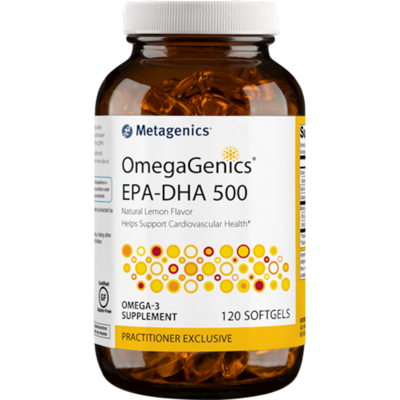 OmegaGenics EPA-DHA 500 Lemon 120gels Metagenics