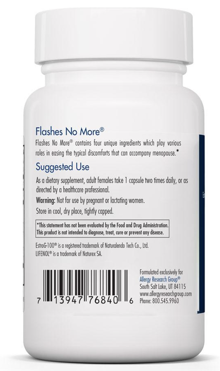 Flashes No More  60 vegcaps Allergy Research Group