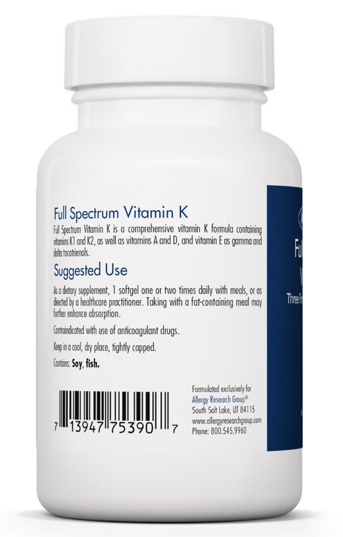 Full Spectrum K 90 gels  Allergy Research Group