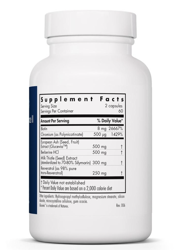 Glucose Tolerance II 120 vegcaps  Allergy Research Group