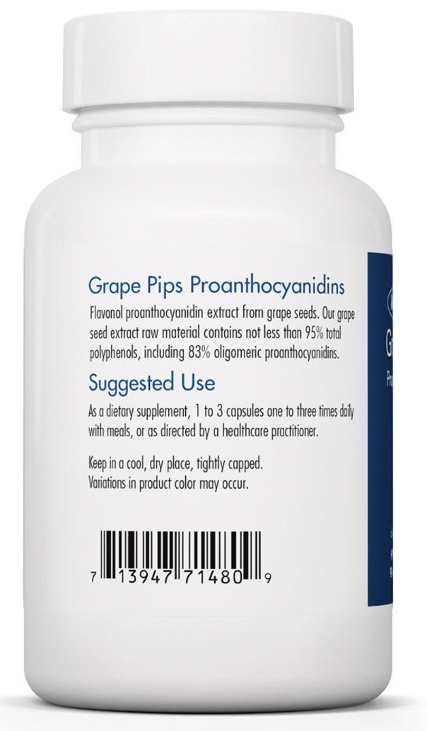Grape Pips Proanthocyanidins 90 vegcaps  Allergy Research Group