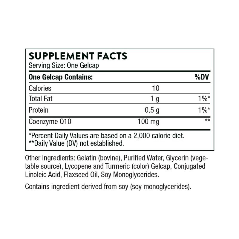 CoQ10 100 mg 60 gelcaps Thorne