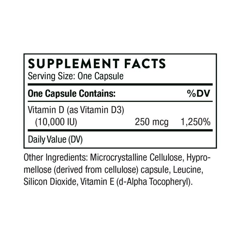 Vitamin D-10,000 60 capsules  Thorne