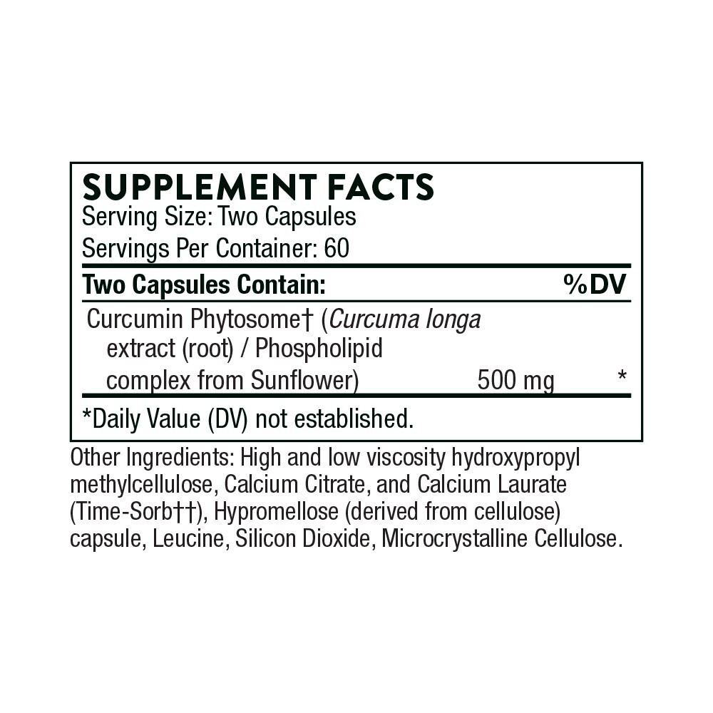 Curcumin Phytosome-Sust. Meriva 120 capsules   Thorne
