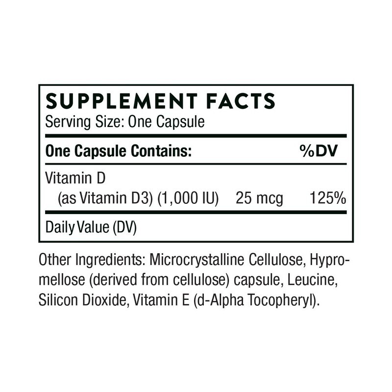 Vitamin D-1,000 90 capsules  Thorne