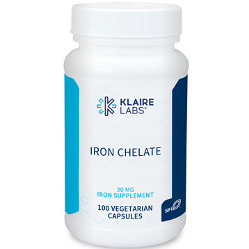 Iron Chelate 30 mg 100 vcaps Klaire Labs