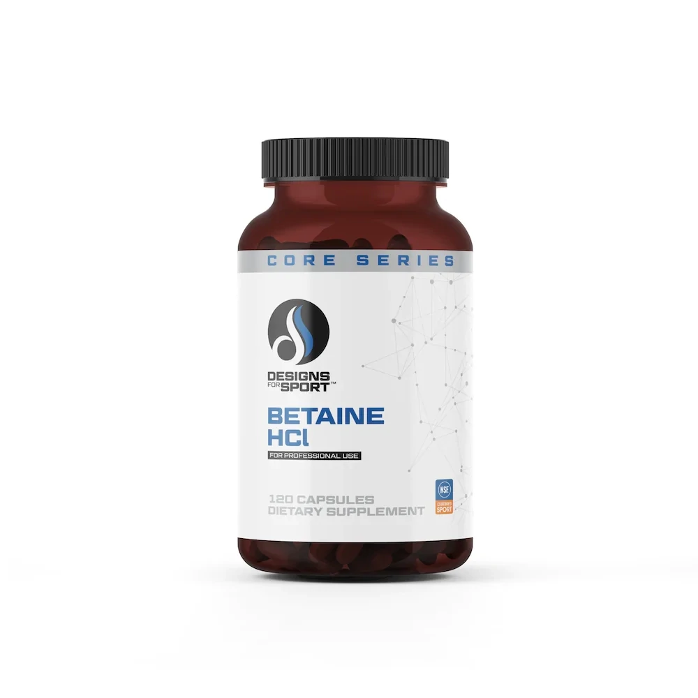 Betaine HCL 120 capsules Designs for Sport