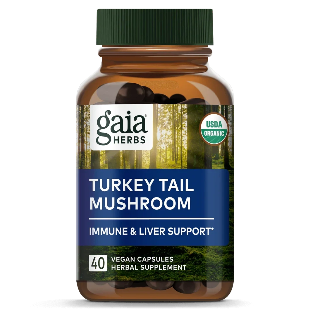 Turkey Tail Mushroom 40 capsules Gaia Herbs