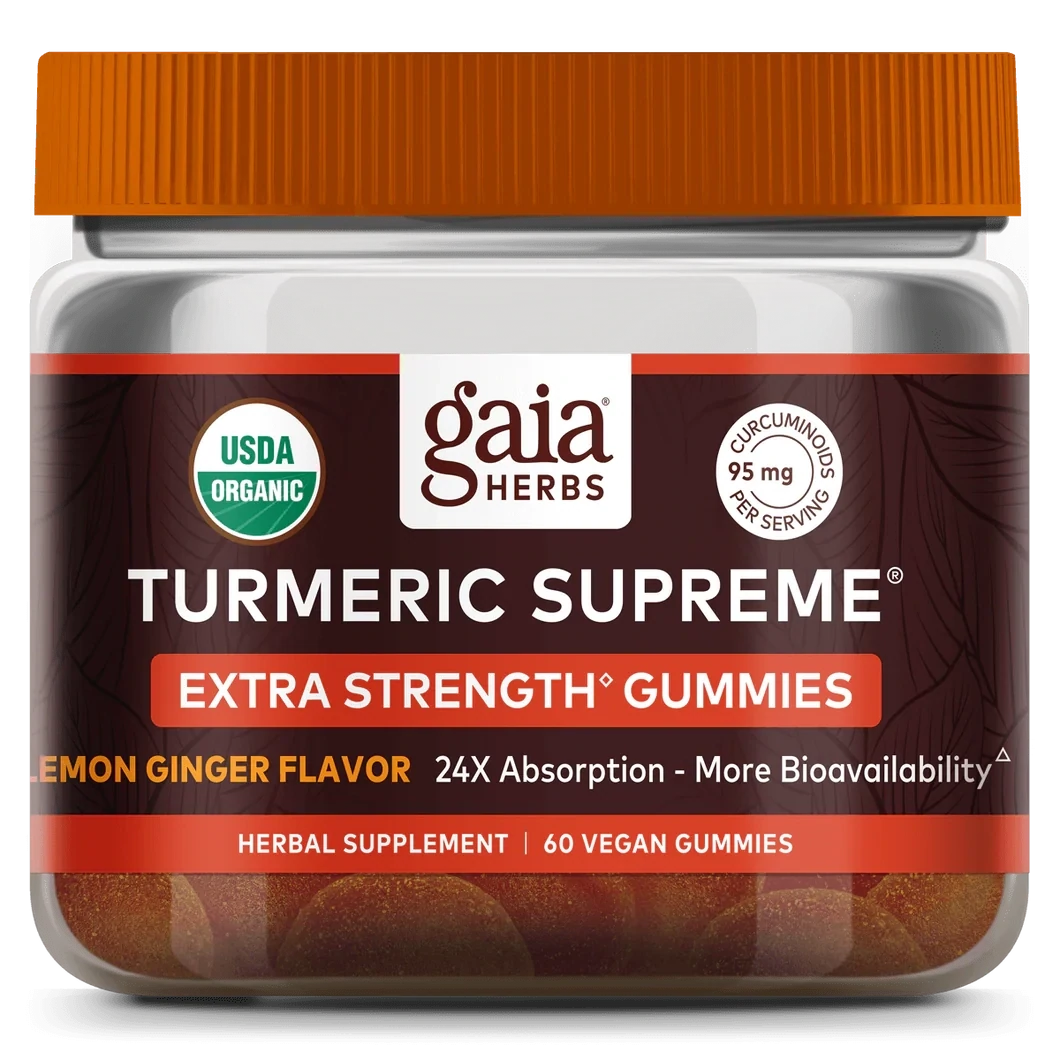 Turmeric Sup Extra Strength 60 gummies Gaia Herbs