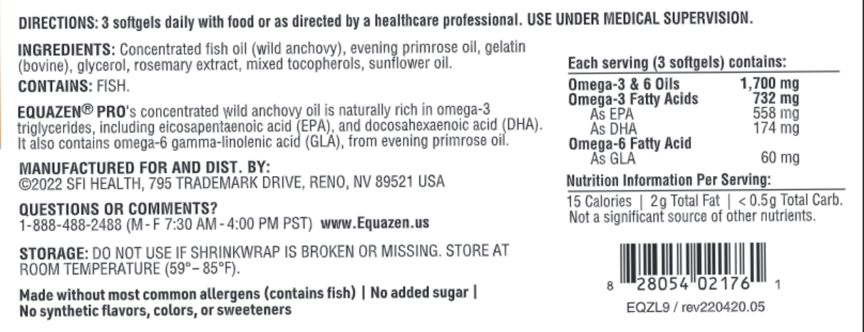 Equazen Pro ADHD Support 90 softgels  SFI HEALTH