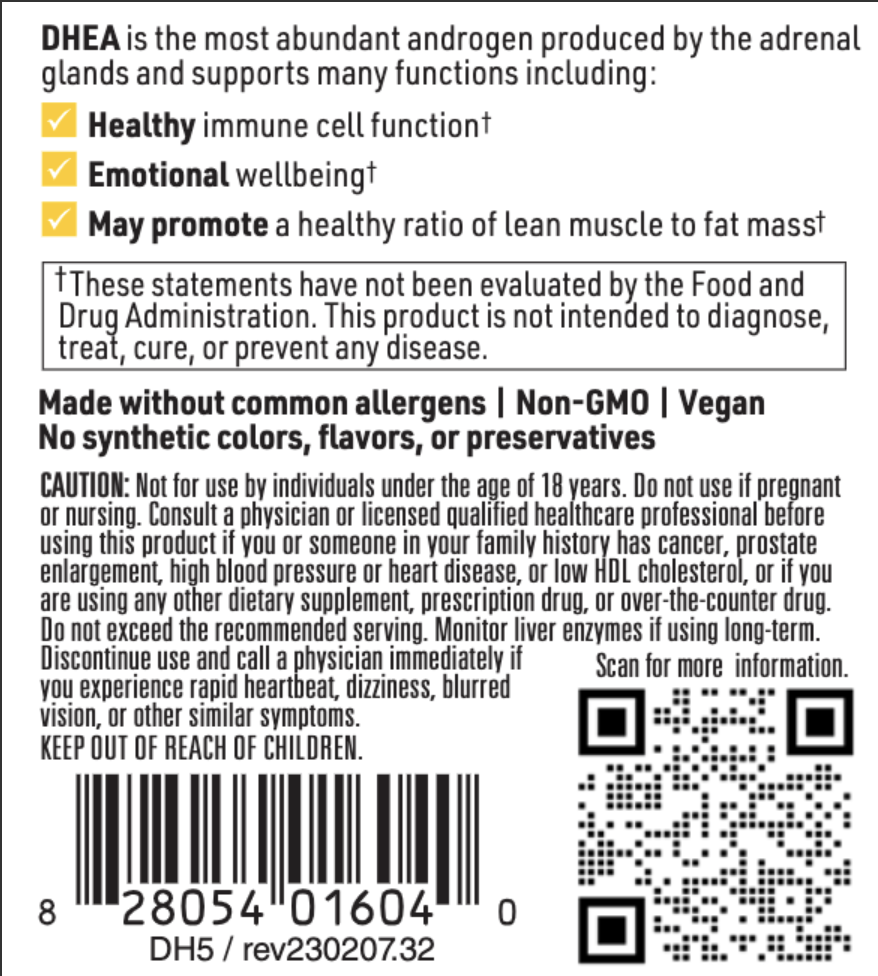DHEA 50 MG 100 CAPSULES SFI HEALTH