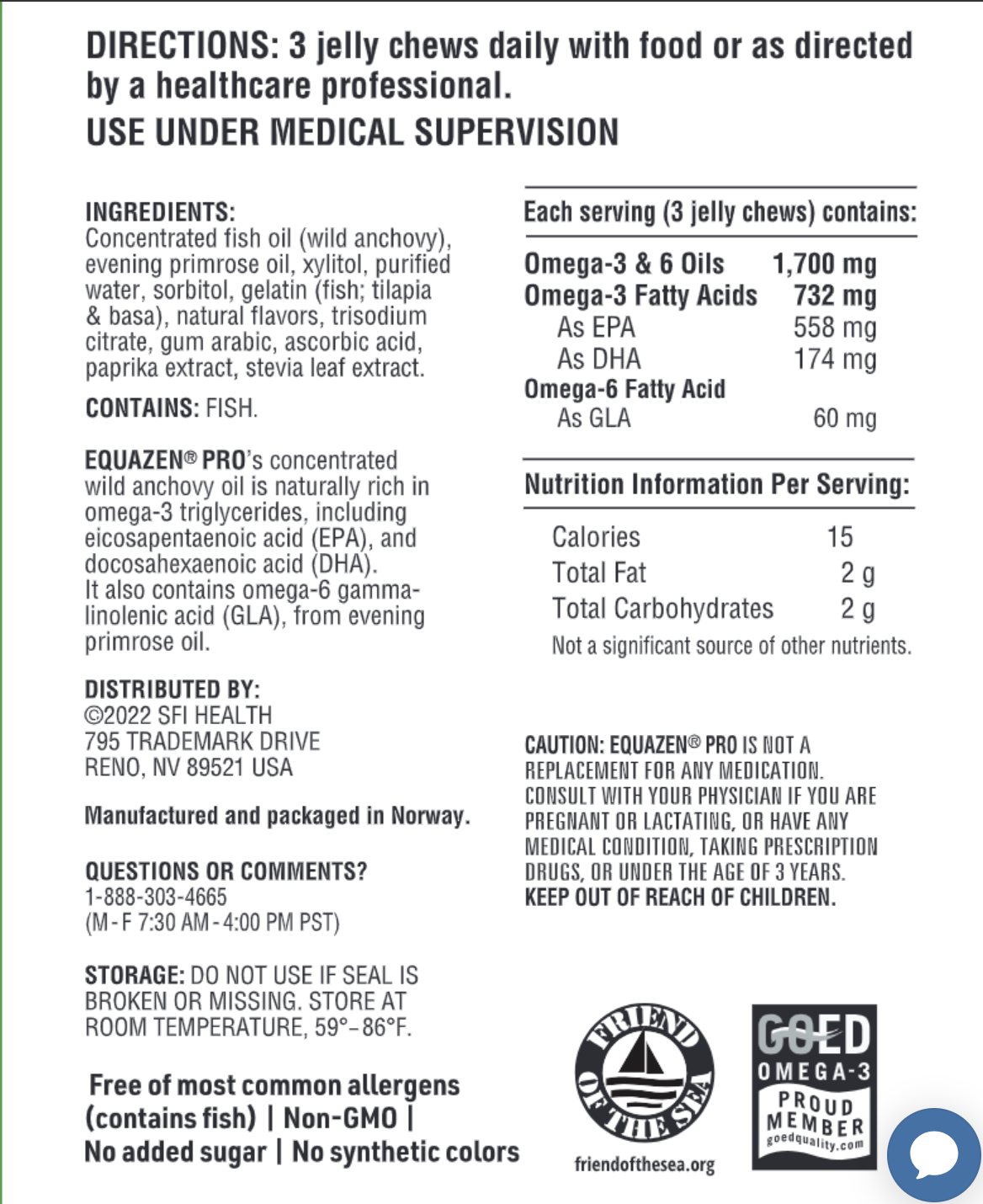 Equazen Pro 45 JELLY CHEWS  SFI HEALTH