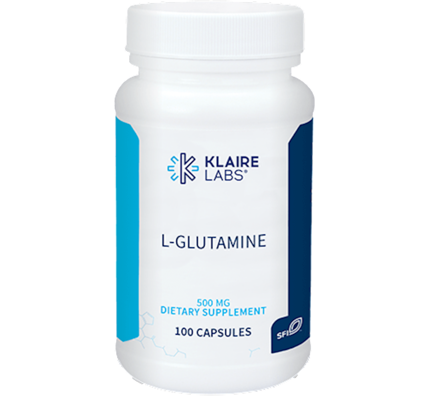 L-Glutamine 500 mg 100 capsules Klaire Labs