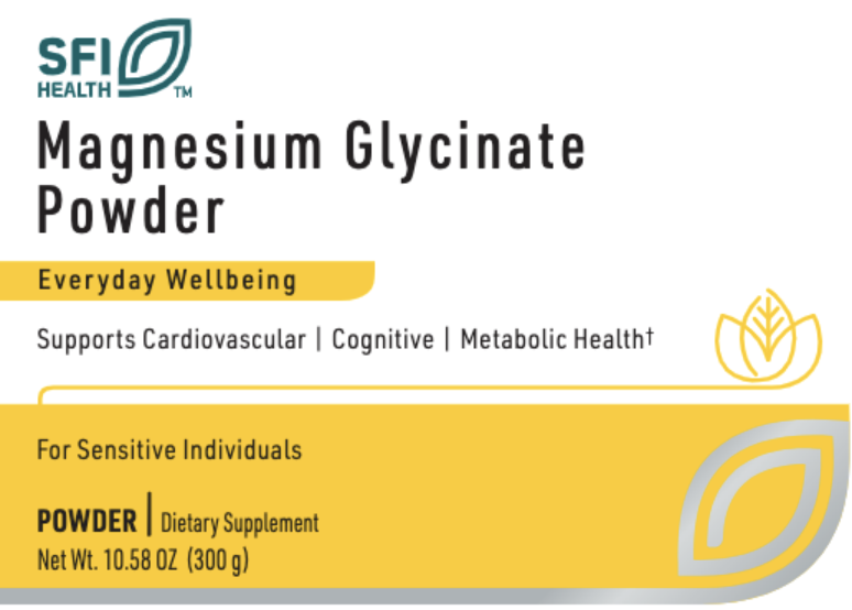 Magnesium Glycinate Powder  10.58 oz  300 gr  SFI HEALTH