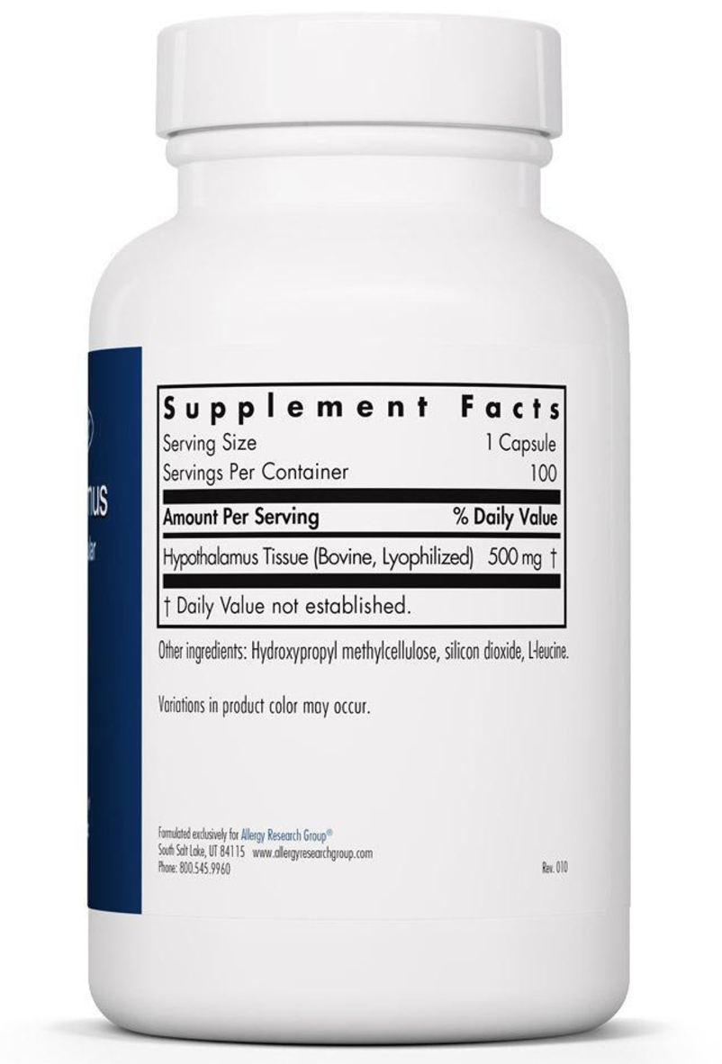 Hypothalamus 500 mg 100 vegcaps Allergy Research Group