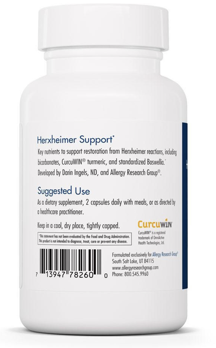 Herxheimer Support 60 vegcaps Allergy Research Group