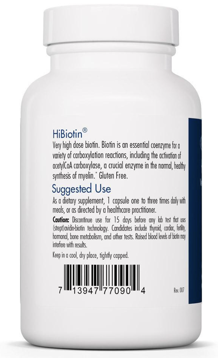 HiBiotin 90 vegcaps Allergy Research Group