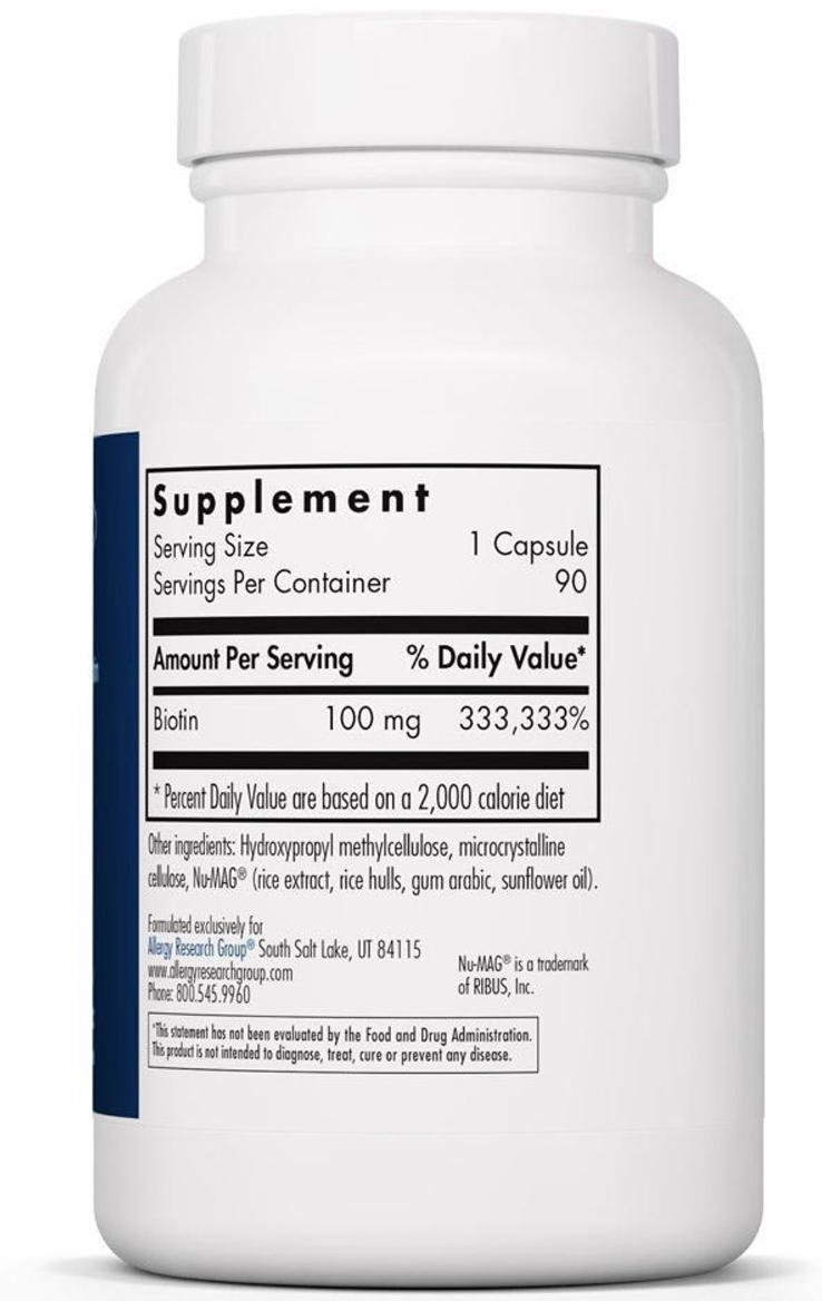 HiBiotin 90 vegcaps Allergy Research Group