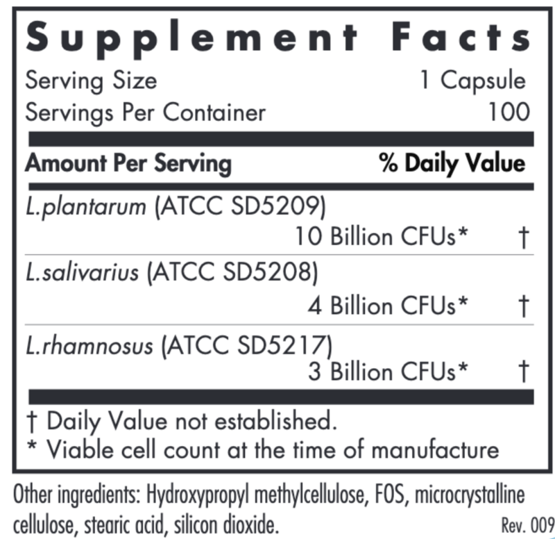 Lactobacillus 100 caps Allergy Research Group