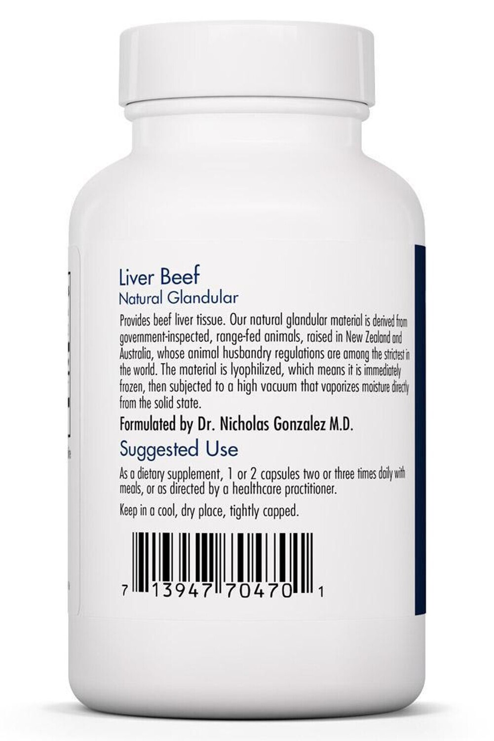 Liver Beef 125 vegcaps Allergy Research Group