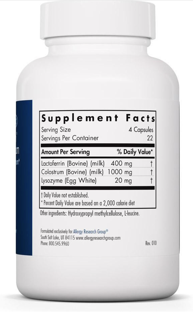 Laktoferrin w/ Colostrum 90 vegcaps Allergy Research Group