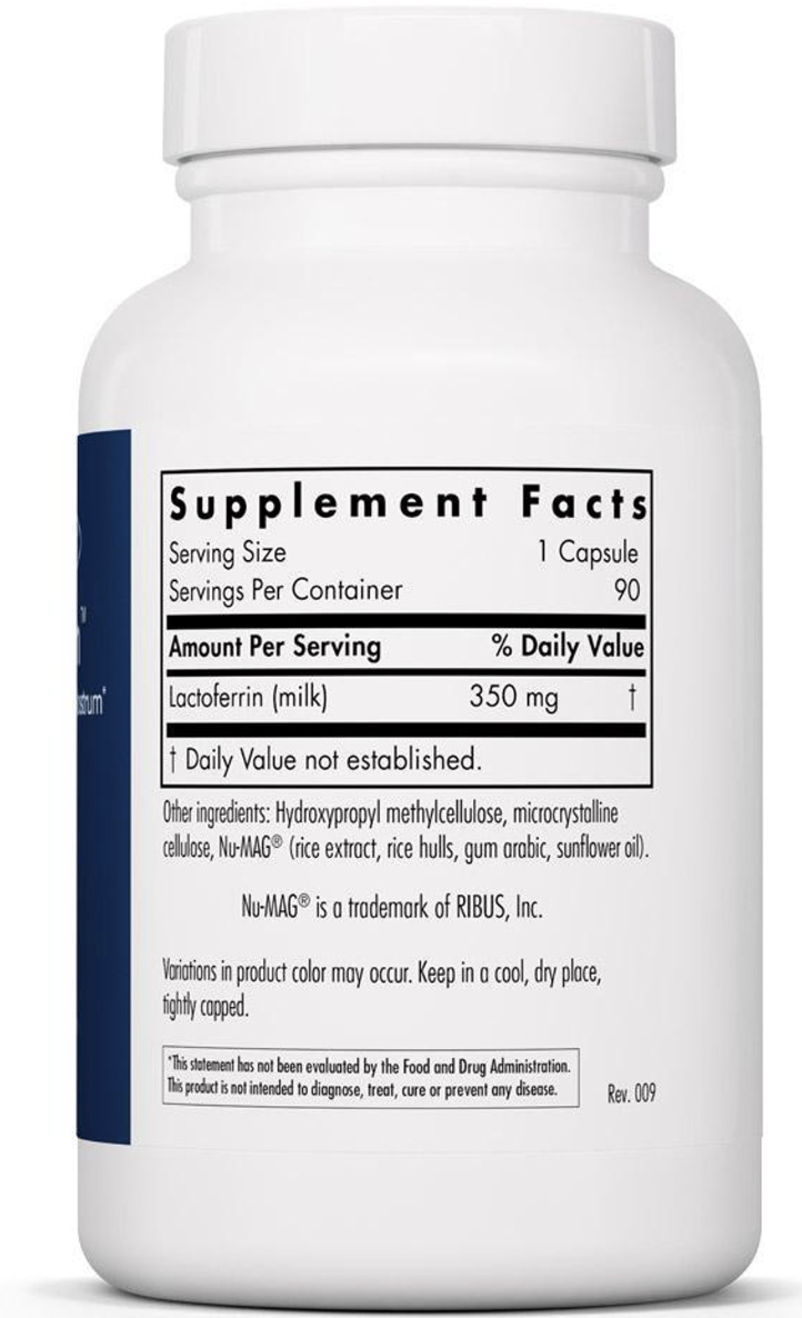Laktoferrin 90 vegcaps  Allergy Research Group