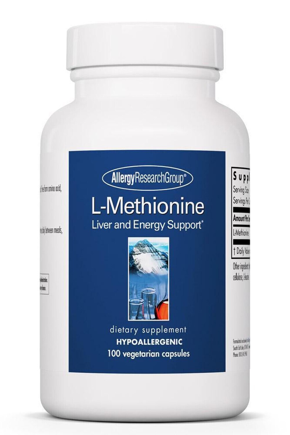 L-Methionine 500 mg 100 vegcaps Allergy Research Group