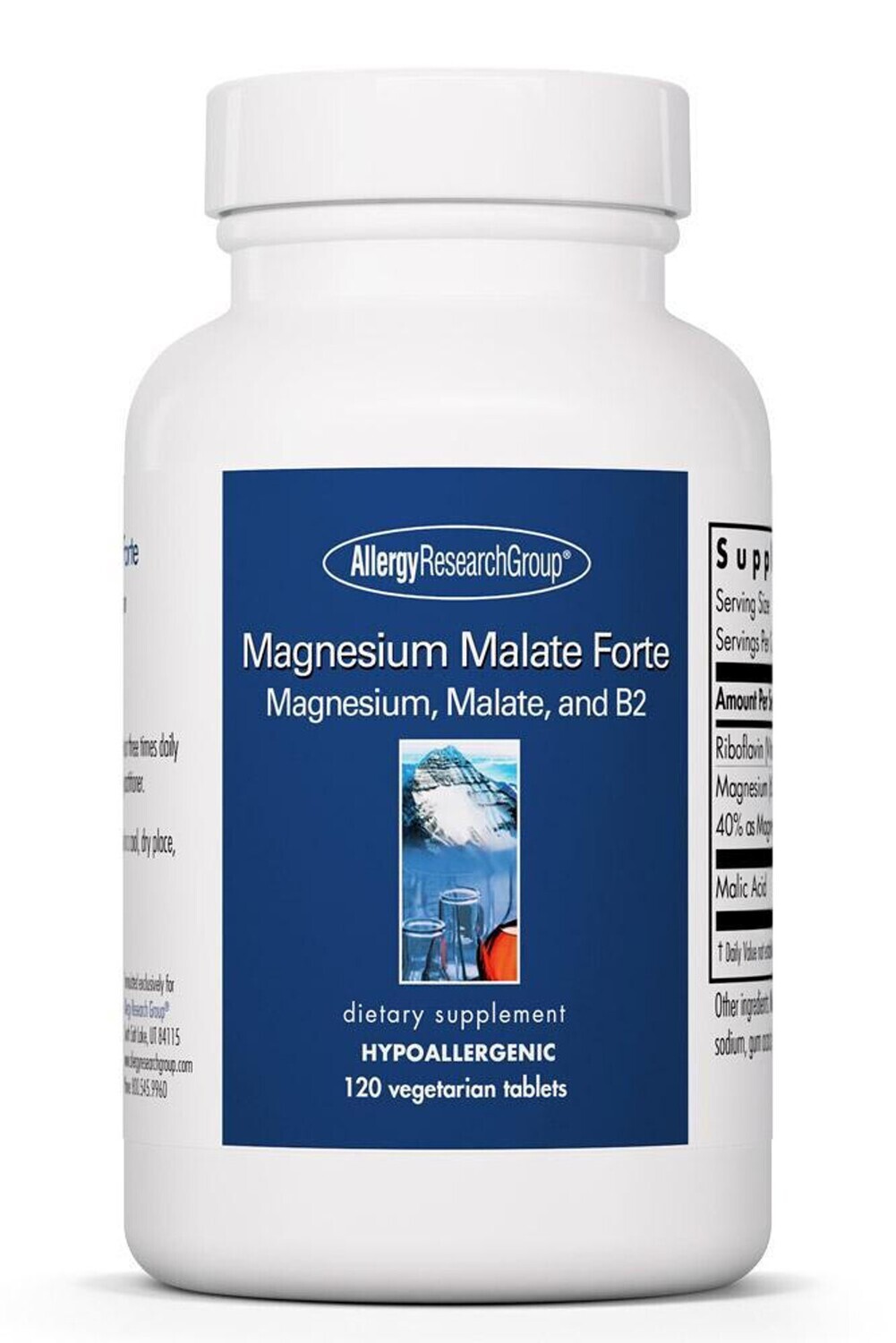 Magnesium Malate Forte 120 tabs Allergy Research Group