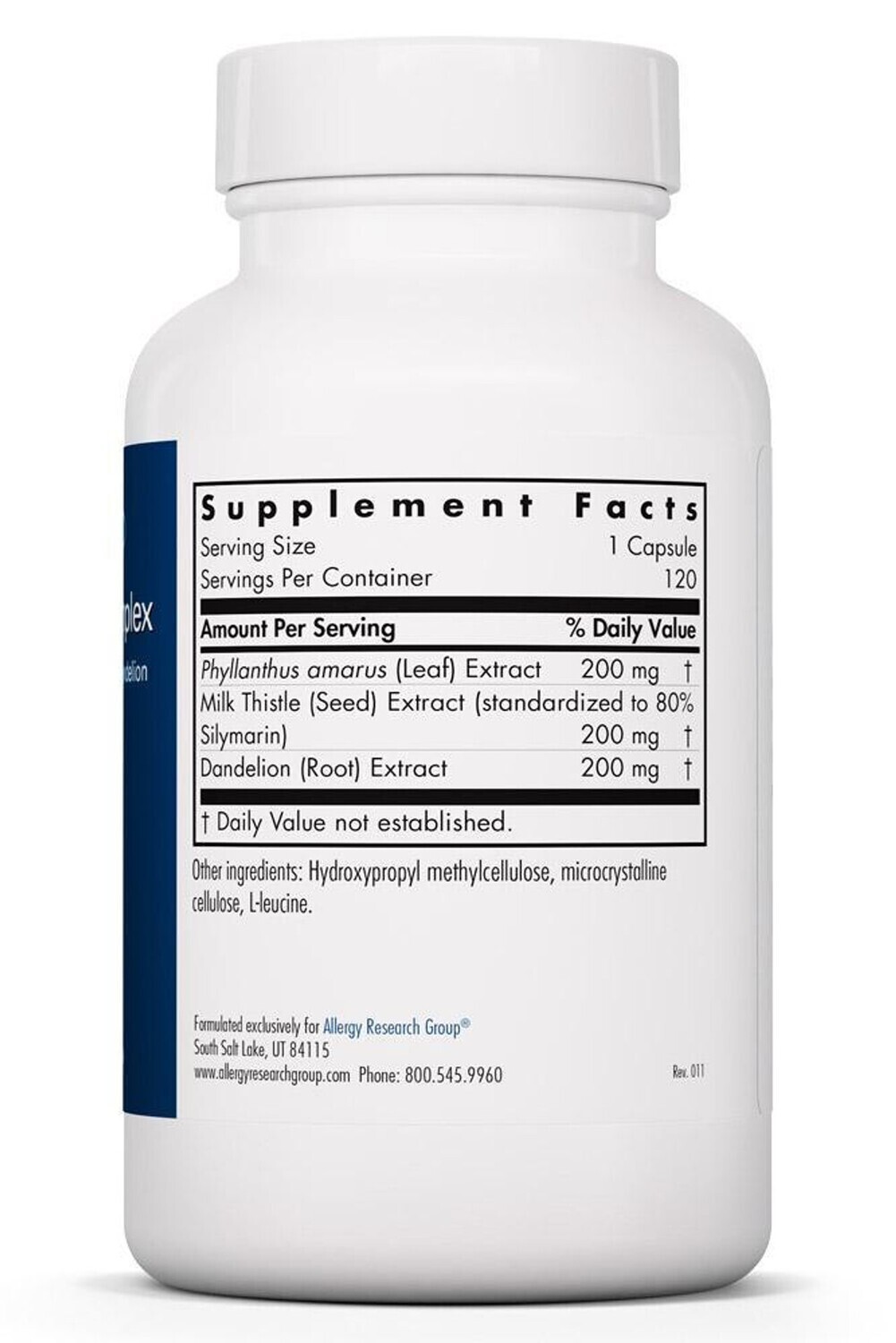 Milk Thistle Plus 120 caps  Allergy Research Group