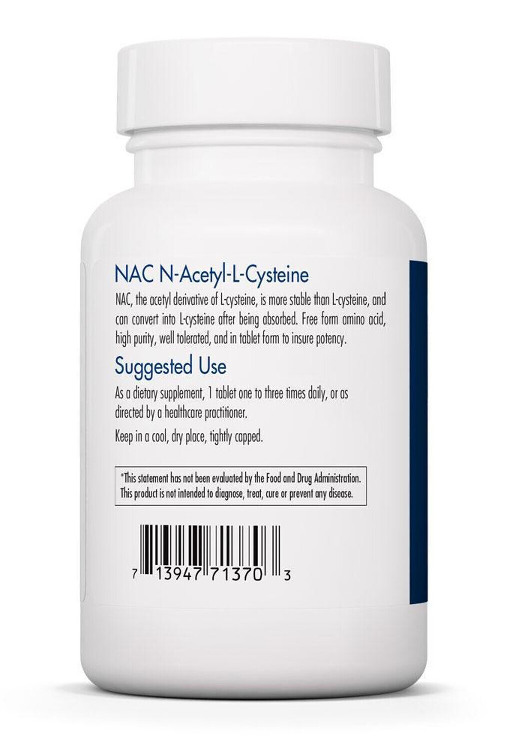 NAC N-Acetyl-L-Cysteine 500 mg 120 tabs Allergy Research Group
