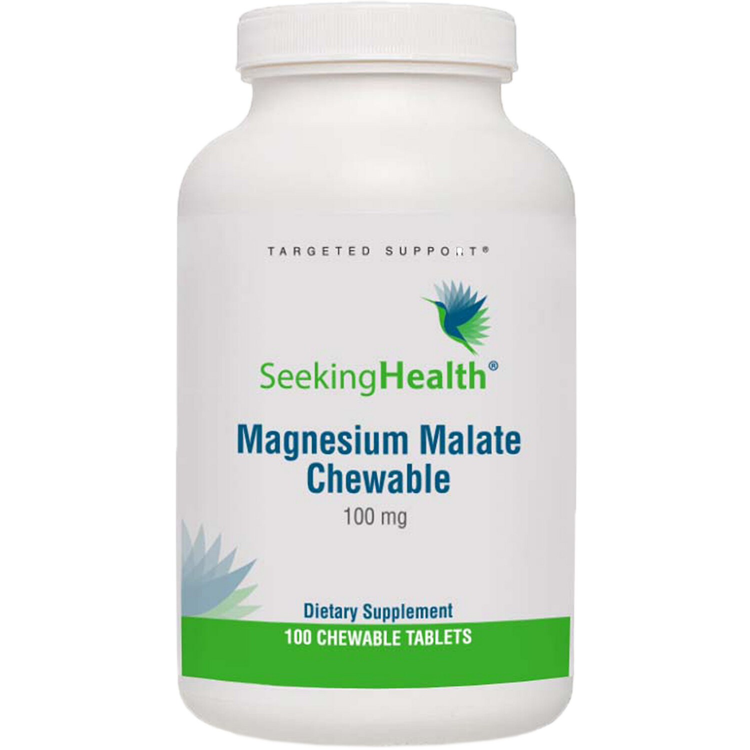 Magnesium Malate Chewable 100 tabs Seeking Health