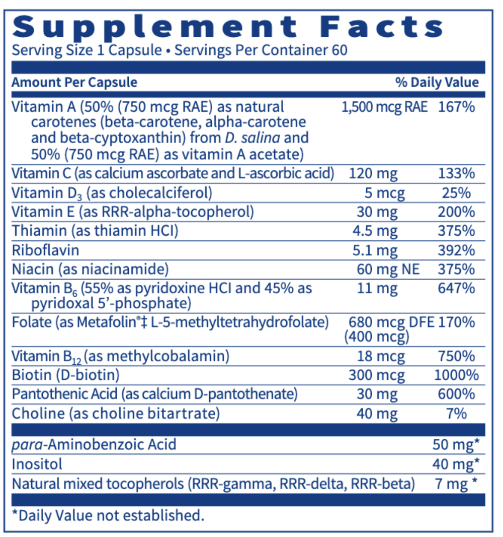 Multi-Vitamin Complex 60 vegcap  FSI HEALTH