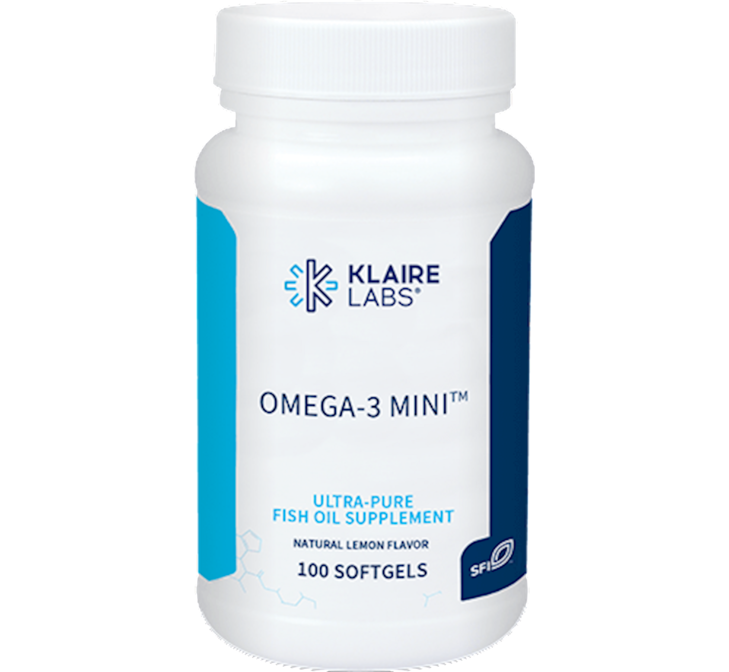 Omega-3 Mini Fish Oil 100 gels Klaire Labs