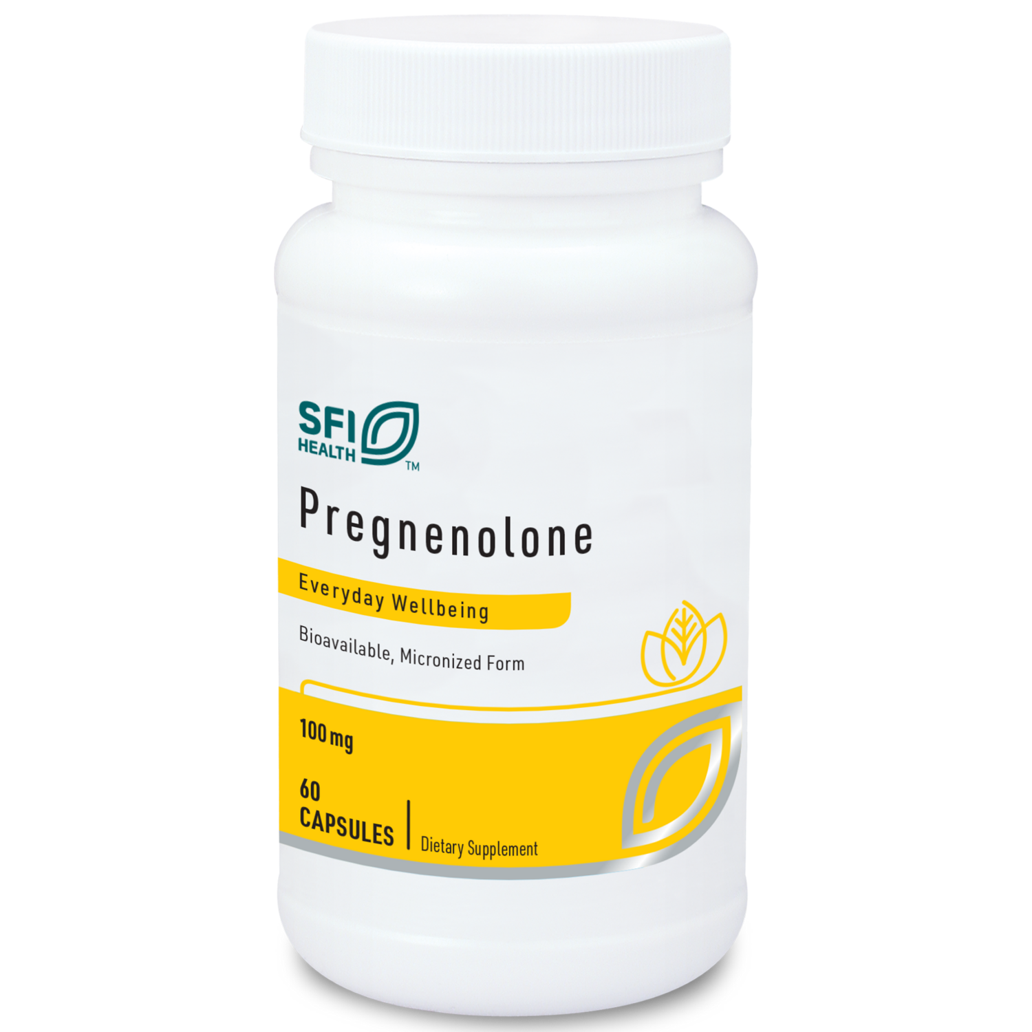 Pregnenolone 100 mg  60 vegcaps  SFI HEALTH
