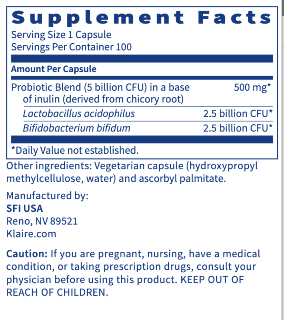 Pro-Biotic Complex 100 vegcap  SFI Health
