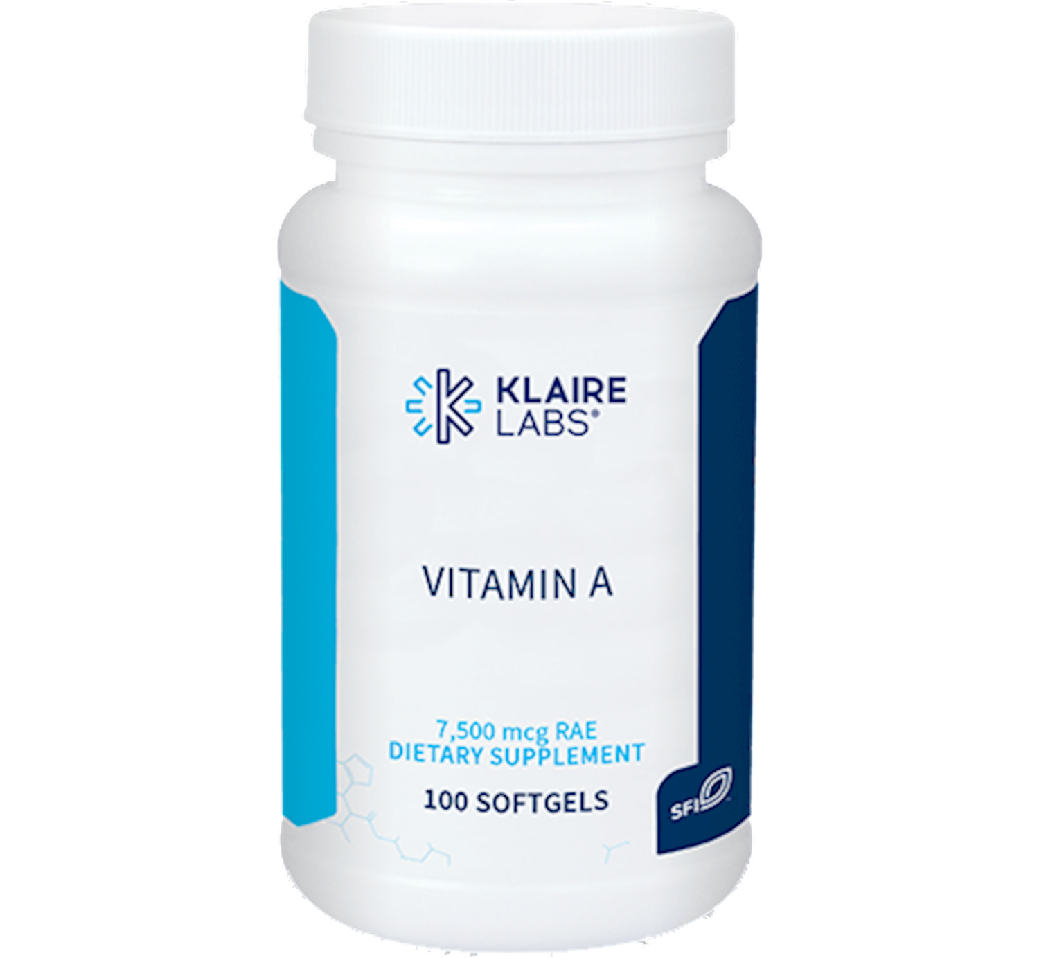 Vitamin A 7500 mcg 100 gels Klaire Labs