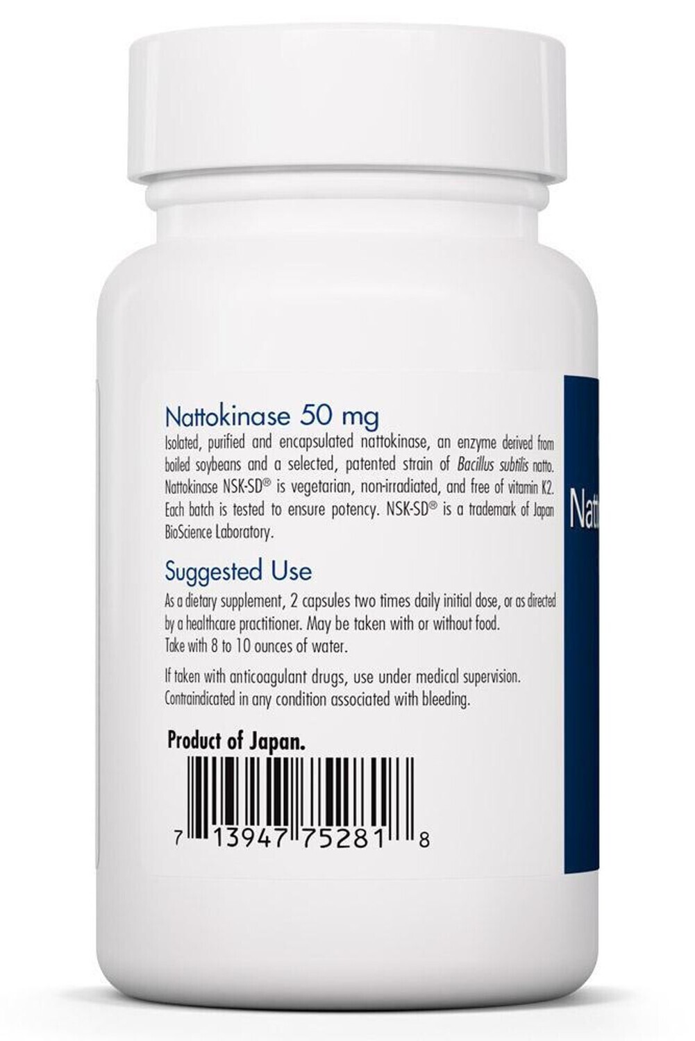 Nattokinase NSK-SD 50 mg  90 vegcaps  Allergy Research Group