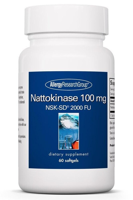 Nattokinase 100 mg NSK-SD® 60 gels   Allergy Research Group