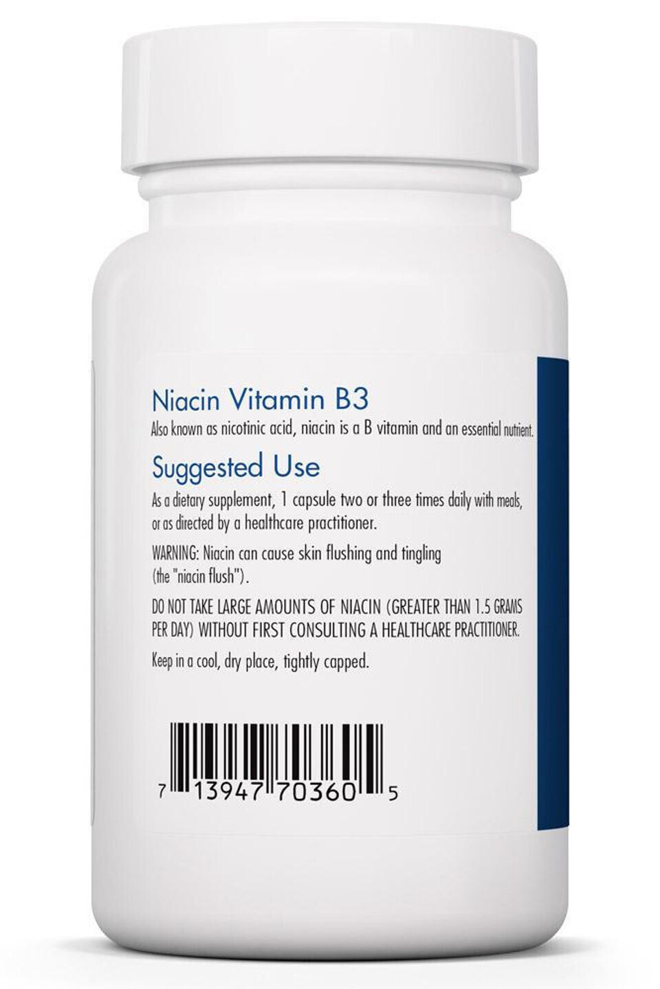 Niacin Vitamin B3 250 mg 90 caps   Allergy Research Group