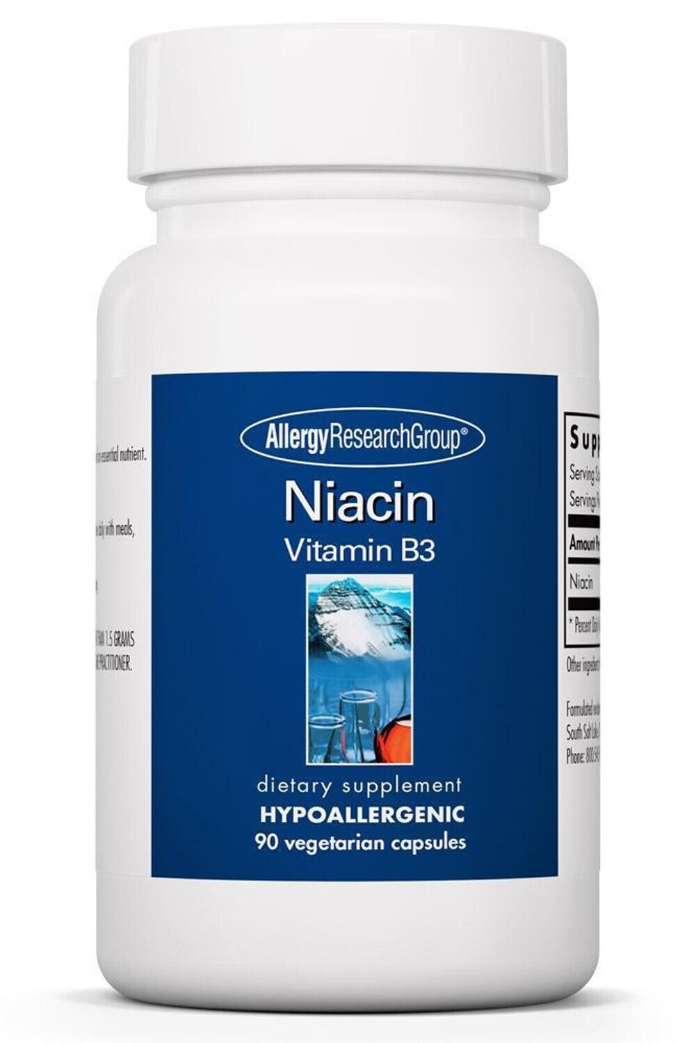 Niacin Vitamin B3 250 mg 90 caps   Allergy Research Group