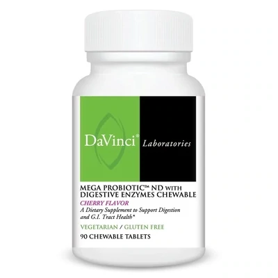 Mega Probiotic-ND Cherry 90 chew tabs Davinci Labs