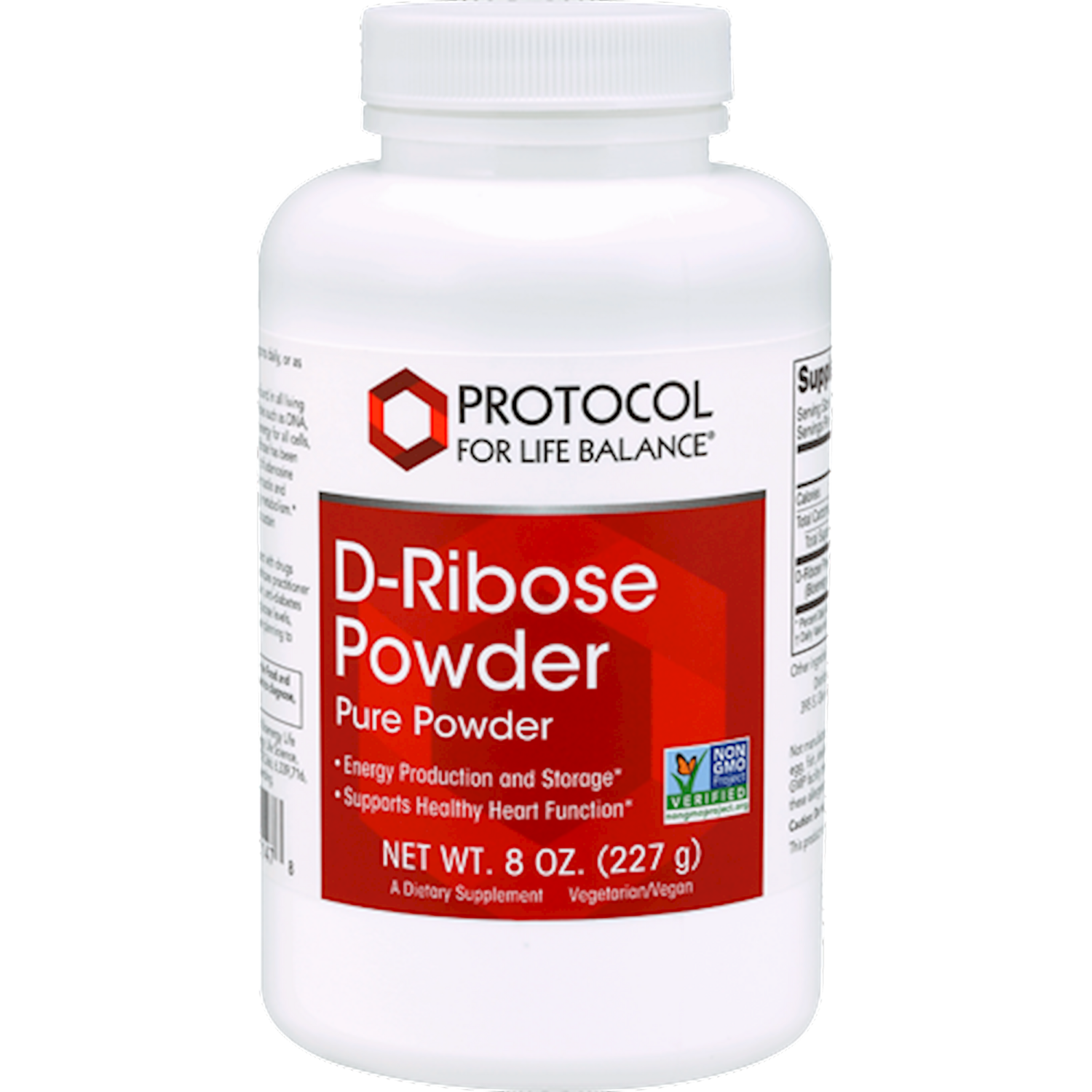 D-Ribose Powder 8 oz 227 gr Protocol For Life Balance