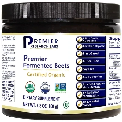 Fermented Beets Premier 6.3 oz 180 gr Premier Research Labs